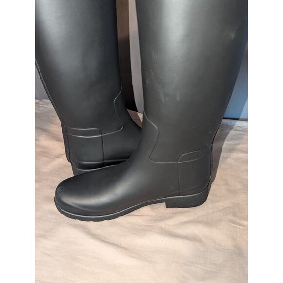 Hunter Women's Size 6 Rain boot Original Tall Black Matte - Picture 9 of 11
